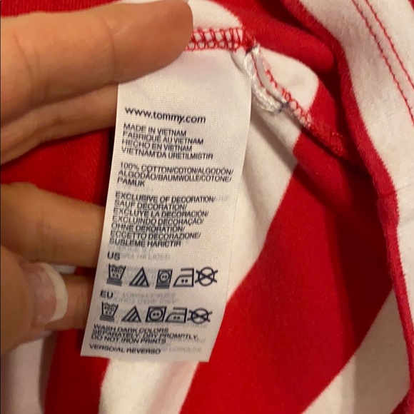 Tommy Hilfiger V-neck striped long sleeve T-shirt - Picture 5 of 5